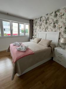 Postel nebo postele na pokoji v ubytování Apartamento pequeño, coqueto y céntrico.