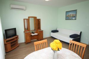 Televízia a/alebo spoločenská miestnosť v ubytovaní Apartment Petrcane 3300b
