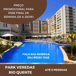 Resort Park Veredas e Águas da Serra do Rio Quente 내부 또는 인근 수영장