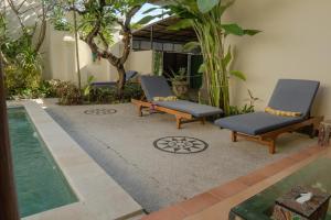 Zahrada ubytování Papaya Villa Sanur