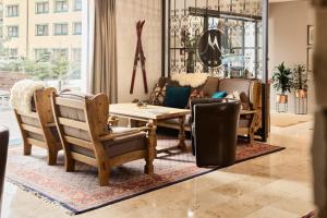 Khu vực ghế ngồi tại Bikers welcome "Quality Hosts Arlberg Hotel Garni Mössmer"