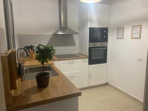 Kuchyň nebo kuchyňský kout v ubytování Villa Tías