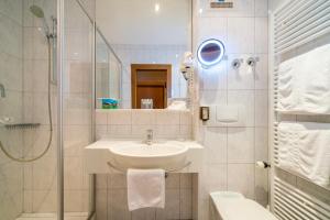 Koupelna v ubytování Hotel Alte Post