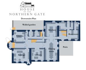 House of the Northern Gate - a luxury baronial house that sleeps 18 guests in 9 bedrooms في ثورسو: مخطط ارضي لقلعة النرويج