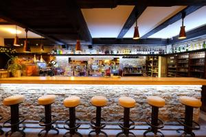Lounge nebo bar v ubytování das Bergerleben