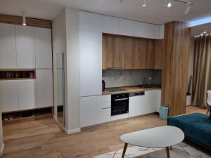 Kuchyň nebo kuchyňský kout v ubytování Star Apartament Gjiri lalzit, Lura 2