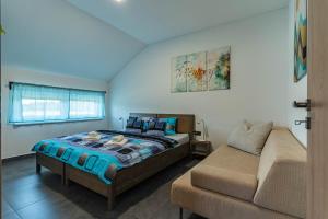 Postel nebo postele na pokoji v ubytování APARTMÁNY POD SJEZDOVKOU + 37 fotografií