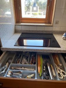 Kuchnia lub aneks kuchenny w obiekcie Villa Entre Encinas