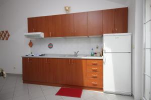 Kuchyňa alebo kuchynka v ubytovaní Apartment Nerezine 3451c