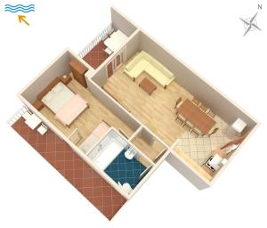 Půdorys ubytování Apartment Zuljana 4576a