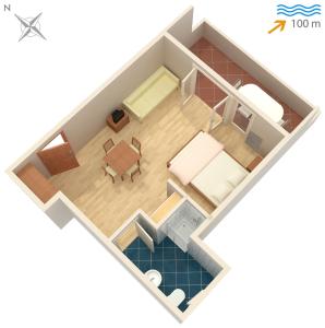 Posezení v ubytování Apartments with WiFi Omis - 4654