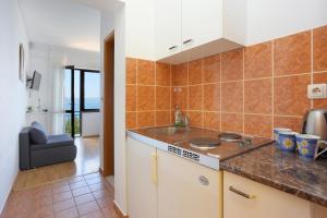 Kuchyňa alebo kuchynka v ubytovaní Apartments by the sea Brela, Makarska - 2718