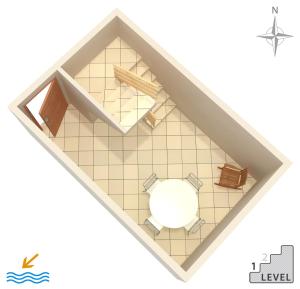 Plán poschodí v ubytovaní Apartment Metajna 4121b