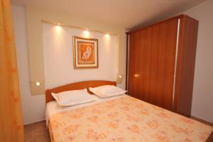Säng eller sängar i ett rum på Apartment Baska Voda 2709d