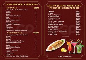 a page of a menu for a restaurant at Hotel Crown Palace in Patna +19 photos