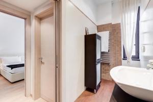 Posteľ alebo postele v izbe v ubytovaní Cosy 1 Bed Flat close to Vatican