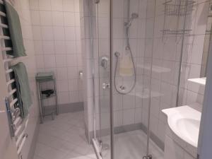 Koupelna v ubytování Bergblick