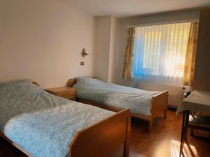Voodi või voodid majutusasutuse Hotel Gemmi toas
