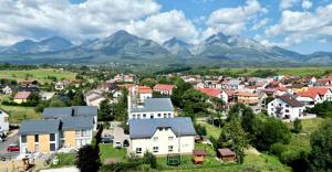 新里斯拉的住宿－斯爾內科尼卡別墅旅館，一座山丘小城