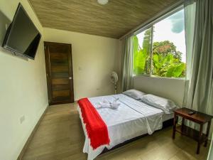 Postel nebo postele na pokoji v ubytování Aparta-Hotel LENEMBERGER