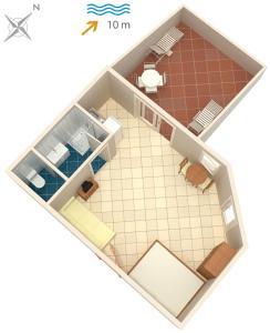 Plán poschodí v ubytovaní Family friendly seaside apartments Arbanija, Ciovo - 5220