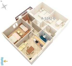 Fotografie z fotogalerie ubytování Apartment Milna 5242a v destinaci Milna