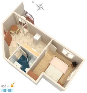 Půdorys ubytování Apartment Njivice 5458d