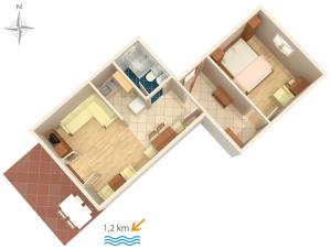 Půdorys ubytování Apartments with parking spaces Crikvenica - 5494