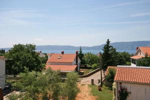 a view from the roof of a house at Apartments with a parking space Pinezici, Krk - 5465 in Pinezici