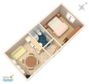 Půdorys ubytování Apartments with parking spaces Orebic, Peljesac - 4500
