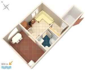 ein kleines Haus in der Unterkunft Apartments and rooms with parking space Njivice, Krk - 5458 in Njivice