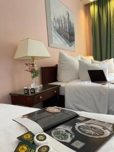 Postel nebo postele na pokoji v ubytování Hotel Palmenhof
