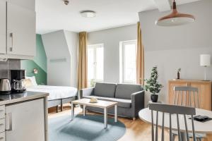 Kuchyň nebo kuchyňský kout v ubytování Forenom Aparthotel Lund