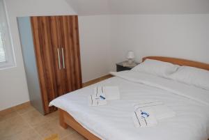 Letto o letti in una camera di Vila Simic Srebrno Jezero