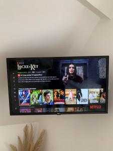 Televízia a/alebo spoločenská miestnosť v ubytovaní Cosy Chambord à 10 minutes du château