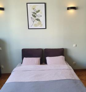 Postel nebo postele na pokoji v ubytování Center Apartment