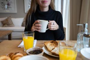 Možnosti snídaně pro hosty v ubytování Tunqueley Hotel