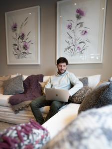 Posezení v ubytování Tunqueley Hotel