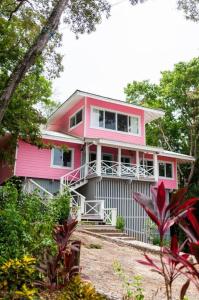 Zahrada ubytování Villa Rosa - at Luna Beach Roatan
