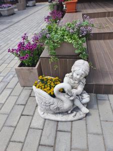 Vonkajšia záhrada v ubytovaní Harmony apartments