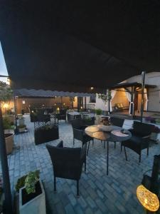 Patio alebo iná vonkajšia časť ubytovania Harmony apartments