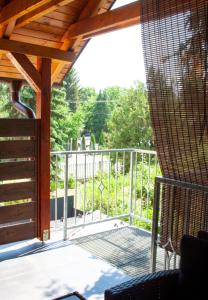 A balcony or terrace at Silver Zsóry Apartman