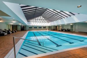 a large indoor swimming pool with a ceiling at Holiday Inn - Chicago Dwtn - Wolf Point, an IHG Hotel in Chicago