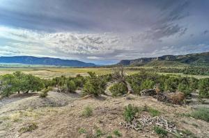 a view of a desert with trees and mountains at Sprawling Mountain-View Cabin 5 Mi to Mesa Verde in Mancos