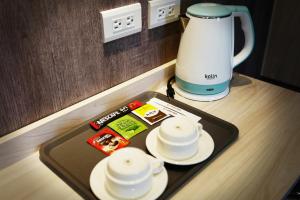 珂曼旅館咖啡機或泡茶用具
