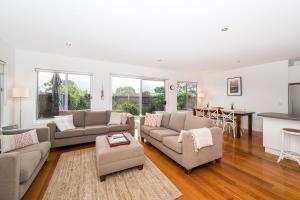Χώρος καθιστικού στο Coastal Retreat Inverloch Linen included free Wifi