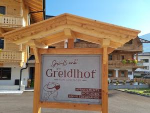 Certyfikat, podpis lub inny dokument wystawiony w obiekcie Greidlhof Alpstyle Apartments