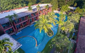 an aerial view of a resort with a swimming pool at Mai Morn Resort SHA Plus in Phuket