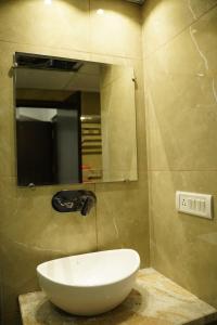 Koupelna v ubytování Hotel Anand Empire Near New Delhi Railway Station