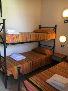 Poschodová posteľ alebo postele v izbe v ubytovaní Michelangelo Holiday & Family Resort